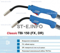 Горелка для полуавтоматической сварки TBi 150-blue-ESG, длина 4 метра - st-e.info - Асбест