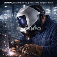 Маска сварщика Sparx с устройством подачи воздуха - st-e.info - Асбест