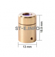 Защитный колпачок с защитным стеклом для QBH коннектора оптоволокна MAXQBHE05 - st-e.info - Асбест