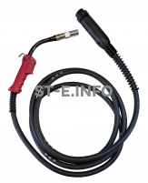 Сварочная горелка для полуавтомата QTB-500A длина кабеля 3 метра, евроадаптер - st-e.info - Асбест