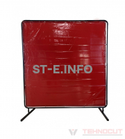 Экран защитный 1.74х2.34m, красный - st-e.info - Асбест