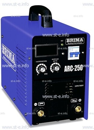 Сварочный аппарат Brima (инвертор) ARC 250 (220/380В) - st-e.info - Асбест