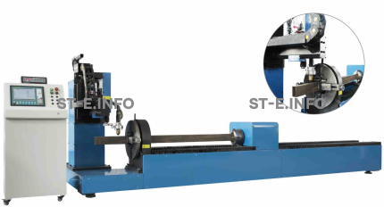 Машина фигурной резки профильных труб с ЧПУ CNCUT-3SP325 для труб до 270мм  - st-e.info - Асбест