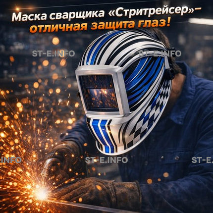 Маска сварщика хамелеон "Стритрейсер" (YXE-958I PRO) - st-e.info - Асбест