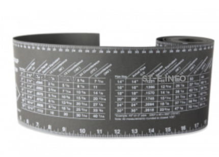 Лента для разметки труб 128mm*2130mm - st-e.info - Асбест