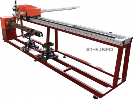 Автоматическая установка для резки труб с ЧПУ ST-1 длинна 12 метров - st-e.info - Асбест